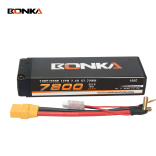 BONKA 7800mAh 100C 2S 7.4V Hardcase Lipo Battery